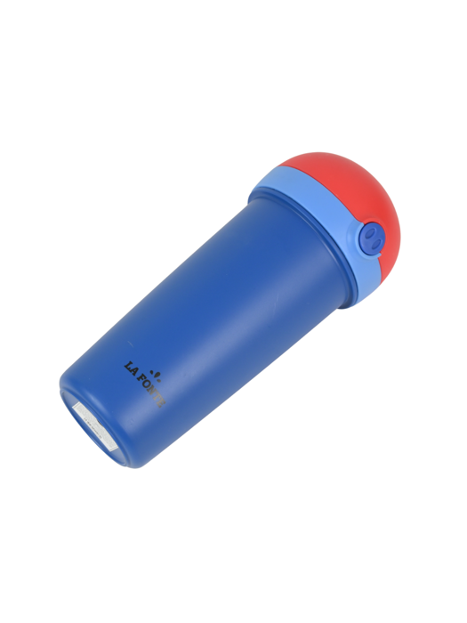 Bình nước nhựa 380ml hình mũi lợn kèm ống hút La Fonte-011082-BLU