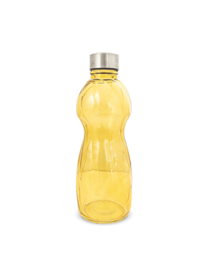 Bình thủy tinh borosilicate chịu nhiệt nắp kim loại La Fonte màu vàng 800ml - 011464-YEL