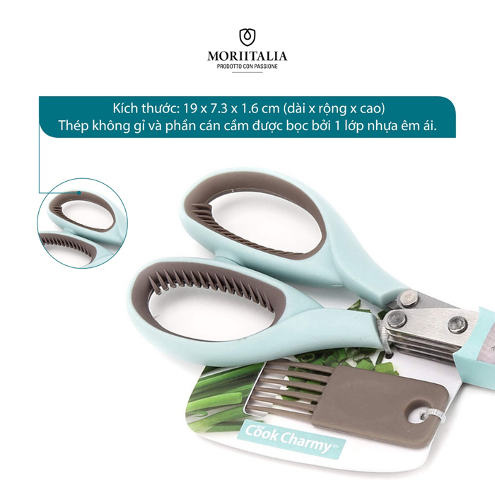 Kéo 5 lưỡi La Fonte đa dụng siêu bén không gỉ chính hãng Moriitalia 006538