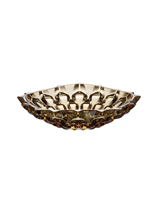 Khay pha lê Samba màu hổ phách Bohemia 350mm - 584720