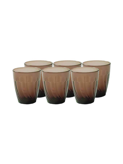 Bộ 6 ly thuỷ tinh Duralex Beau Rivage Creole 250ml màu creole - 1008CR06A0111