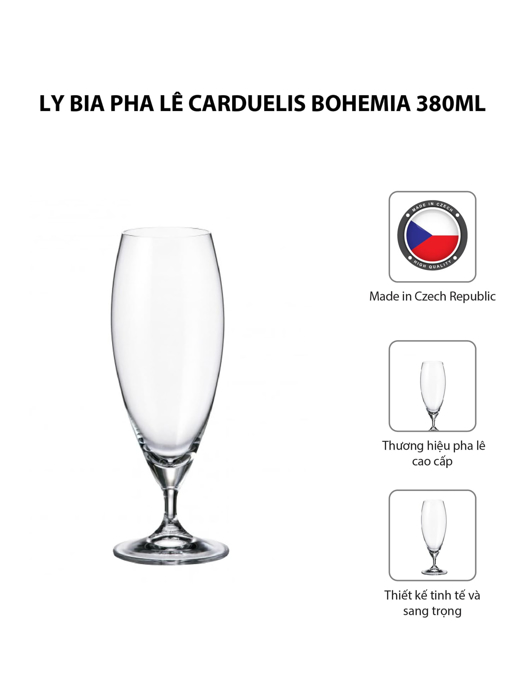 Ly bia pha lê Carduelis Bohemia 380ml