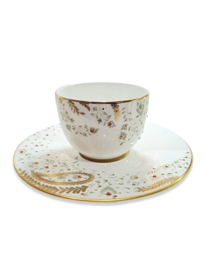 Bộ Tách Trà Và Dĩa ( 1 ly+ 1 lót ) Gắn Đá Quí PERSIA - 752059