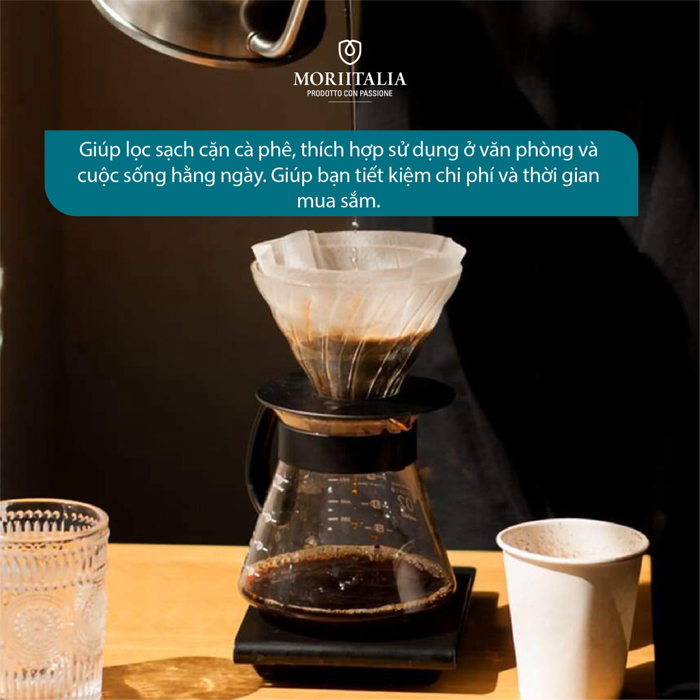 Giấy thấm lọc Kokusai Coffee Filter chính hãng Moriitalia GTL000900105