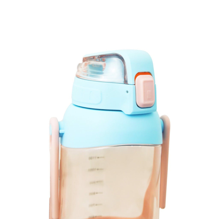 Bình Nước Thể Thao Có Tay Xách La Fonte Màu Hồng 1600ml - 011600 - Chính hãng Moriitalia, chịu nhiệt cao, nắp một chạm