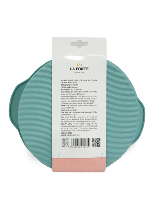 Khuôn bánh tròn silicone La Fonte 28x24.5x6cm - 012010