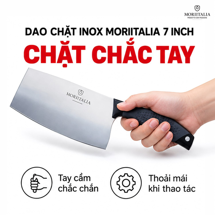 Dao Chặt Moriitalia 2.5mm – Chất Liệu Inox Cao Cấp