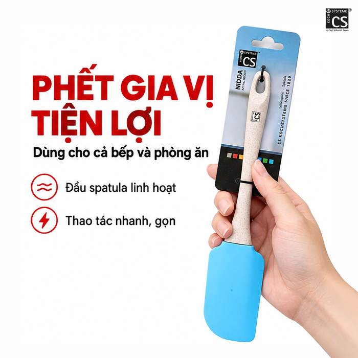 Cây Vét Bột CS 24.5 x 5 cm – Vét Bột Với Silicone Mềm