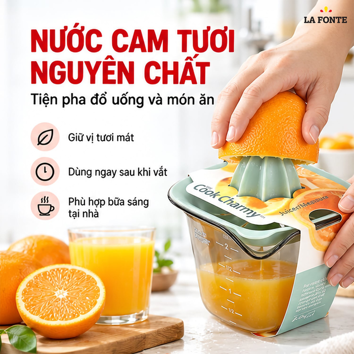 Dụng Cụ Vắt Cam La Fonte – Ép Nhanh Gọn