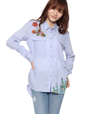 Áo Sơmi Desigual Dáng Dài Nữ - 72C2YA65039