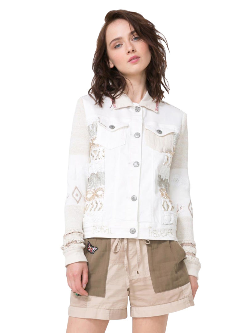 Áo khoác nữ COAT DENIM NATURE - 74E2WD15178