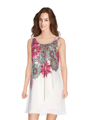 Đầm ngắn in hoa Desigual Vest Corvus - 73V2ED51010