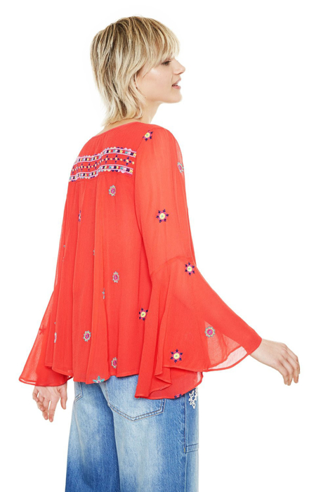 Áo dài tay nữ BLOUSE POPPY RED - 18SWBW513213