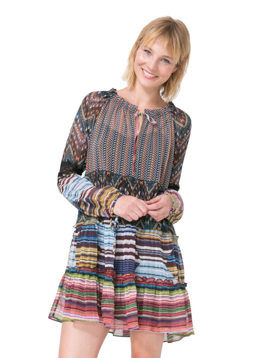 Đầm tay dài Desigual Lena - 72V2WP04044