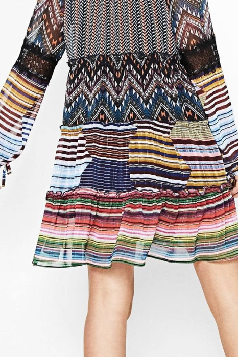 Đầm tay dài Desigual Lena - 72V2WP04044