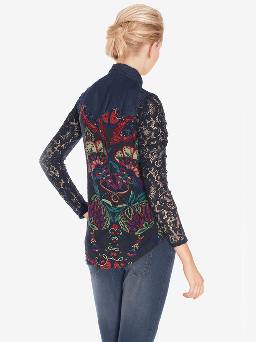 Áo Sơ Mi Tay Dài Nữ Phối Ren Desigual - 71C2EE95000