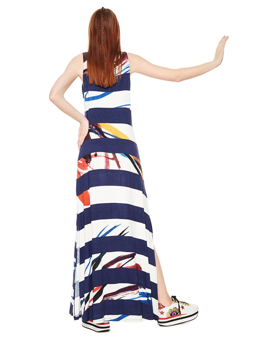 Đầm dài Desigual DRESS NAVY màu xanh Navy - 18SWVKB45000