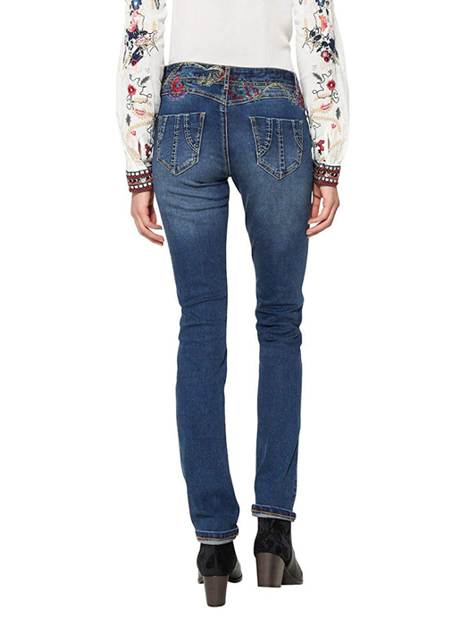 Quần jean thêu Desigual DENIM TROUSERS JEANS BASIC - 17WWDD155005