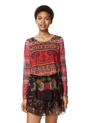 Đầm ngắn Desigual Dresses NEGRO - 17WWVKD52000
