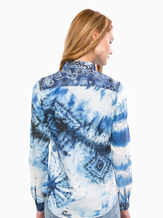 Áo sơ mi dài tay nữ Desigual SHIRT NAVY - 73C2WF95000