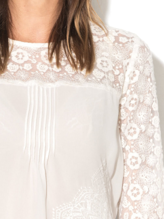 Áo dài tay nữ Desigual BLOUSE CRUDO - 17WWBW391001