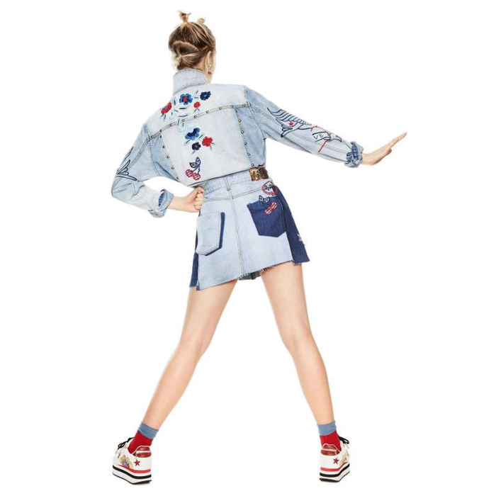 Chân váy SKIRT DENIM PATCH - 18SWFD025183