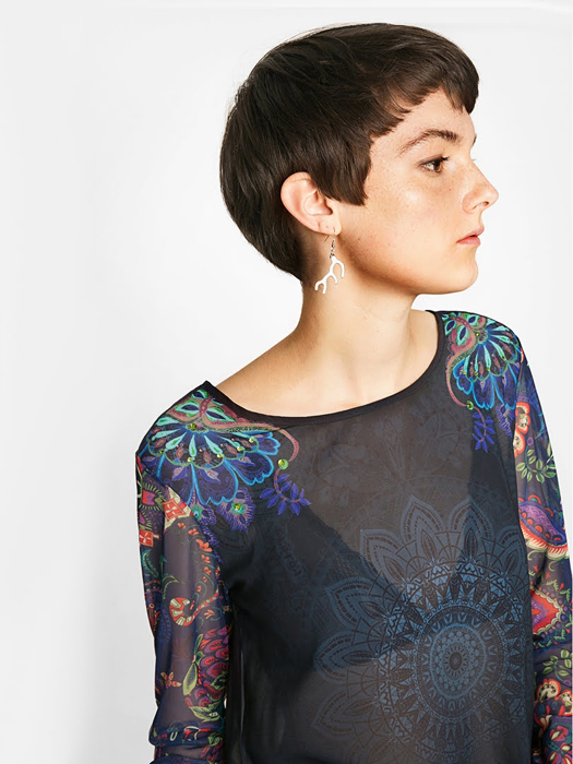 Áo dài tay nữ Desigual  “Mangas Full Print” - 71B2EJ05001