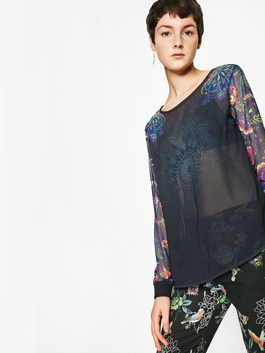 Áo dài tay nữ Desigual  “Mangas Full Print” - 71B2EJ05001