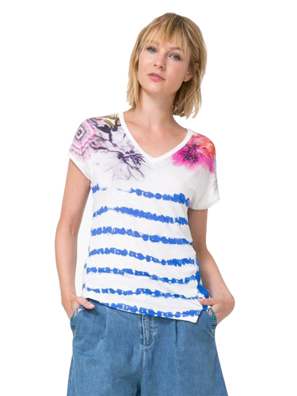 Áo ngắn tay nữ Desigual T-SHIRT MARINO - 73T2WA25001