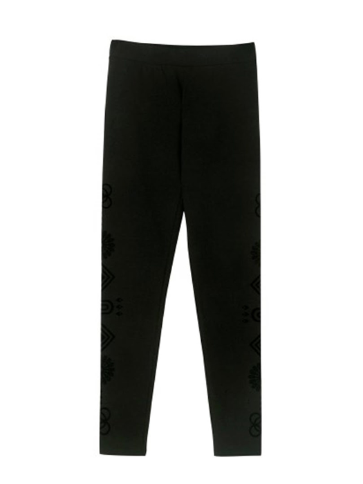 Quần legging nữ lưng quần cao Desigual HOSIERY NEGRO - 17WWKK082000