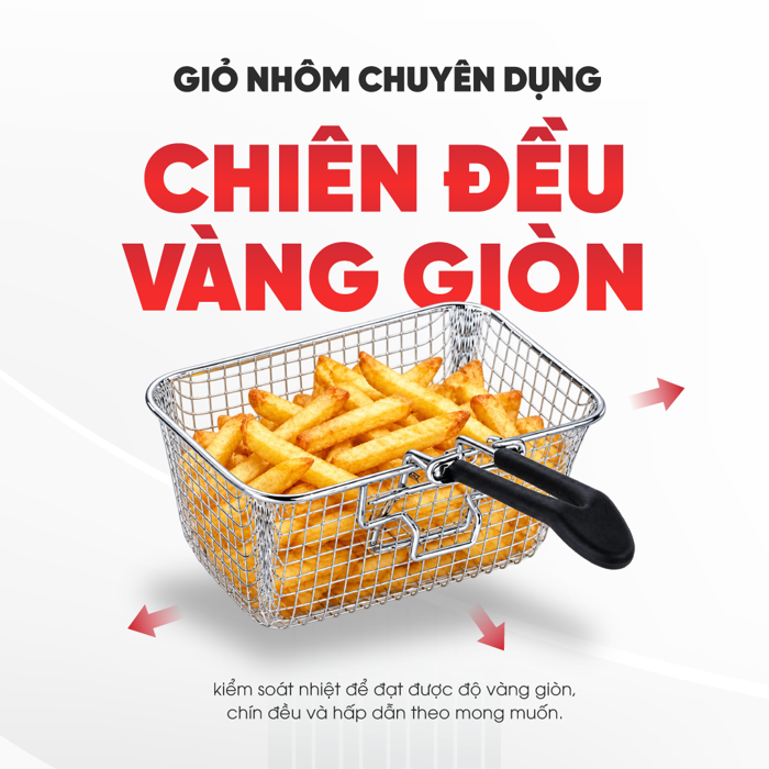 Nồi Chiên Ngập Dầu Kuchenzimmer – Vàng Giòn Nhanh Chóng