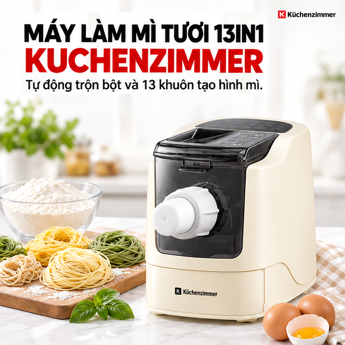 Máy Làm Mì Tươi 13in1 Kuchenzimmer – 13 Khuôn Tạo Hình