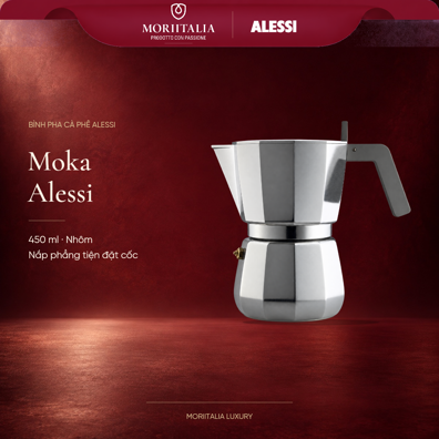 Bình pha cà phê Moka bằng nhôm Alessi - DC06/9FM