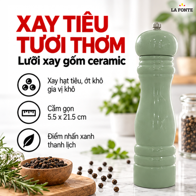 Dụng Cụ Xay Tiêu La Fonte – Xay Tiêu Ngay Khi Dùng